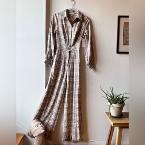 Plaid Jumpsuit